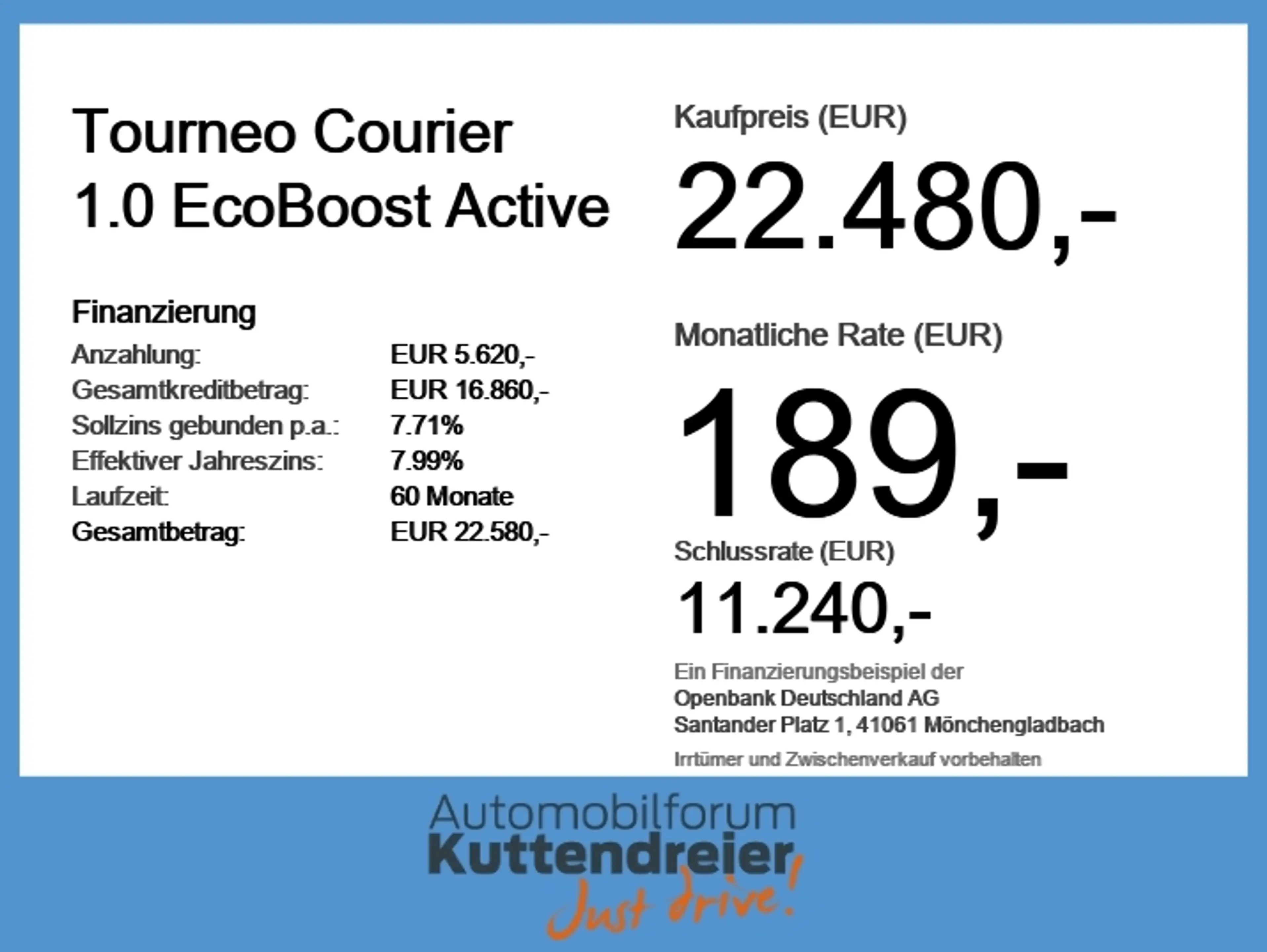 Ford Tourneo Courier 1.0 EcoBoost Active ACC+Navi+SHZ — photo 6