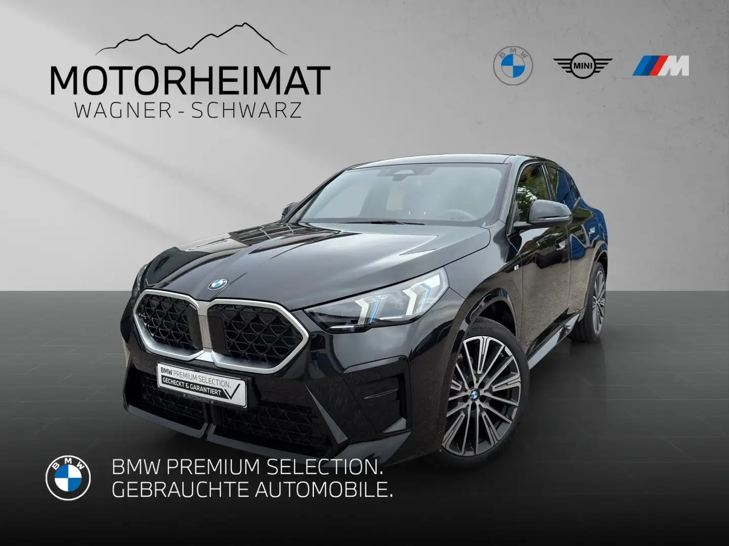 BMW X2 sDrive20d M Sport 20" ACC eSitze+Aktiv AHK Noir - 1