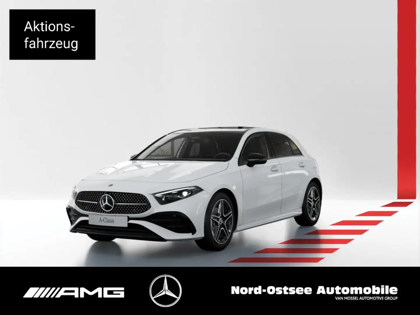 Mercedes-Benz A 200 d  AMG NIGHT PANO AHK STANDHZG MULTIBEAM Wit - 1