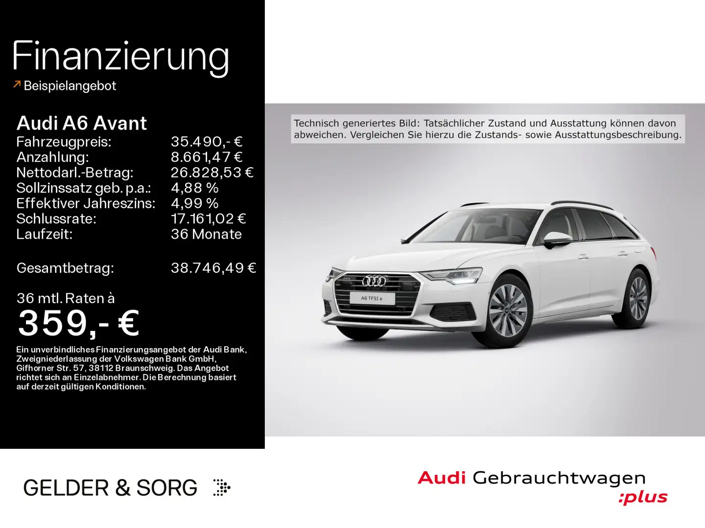 Audi A6 50 TFSI e quattro LED*AHK*RFK*Virtual Weiß - 1