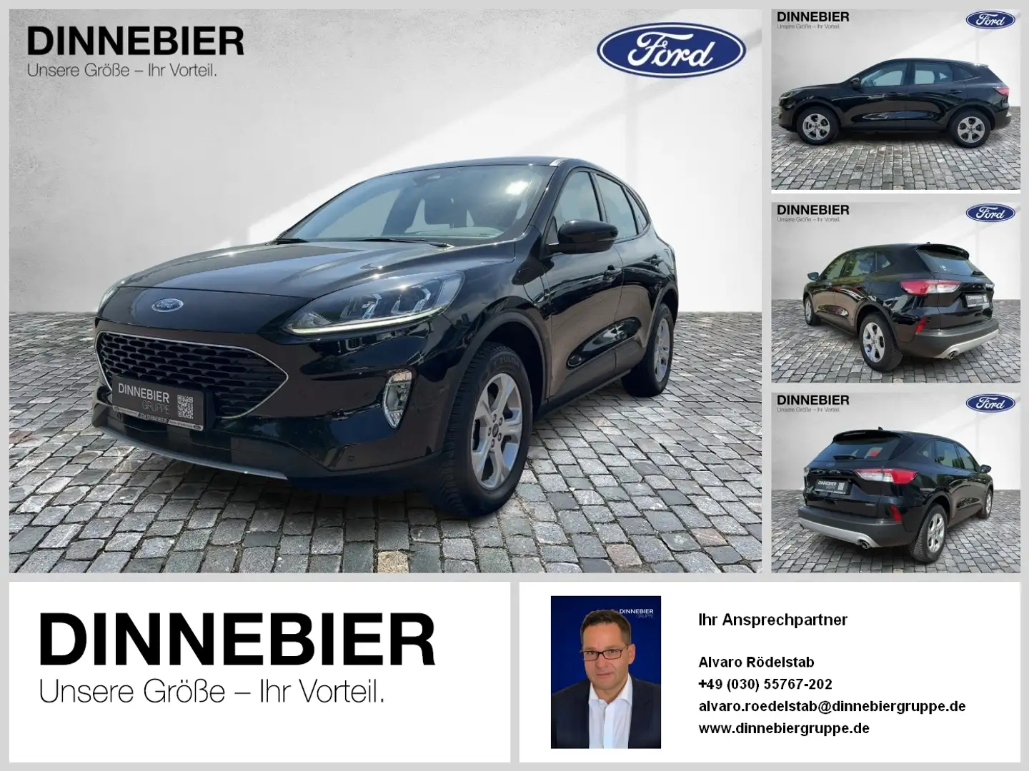 Ford Kuga Cool&Connect Navi+PDC+Klima+Winterpaket Noir - 1