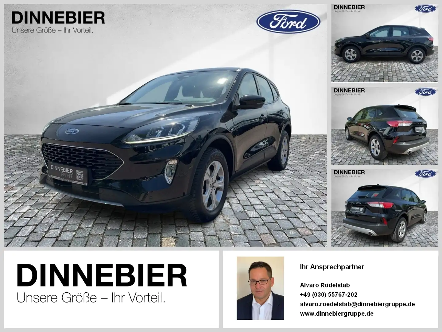 Ford Kuga Cool&Connect Navi+PDC+Klima+Winterpaket Zwart - 1