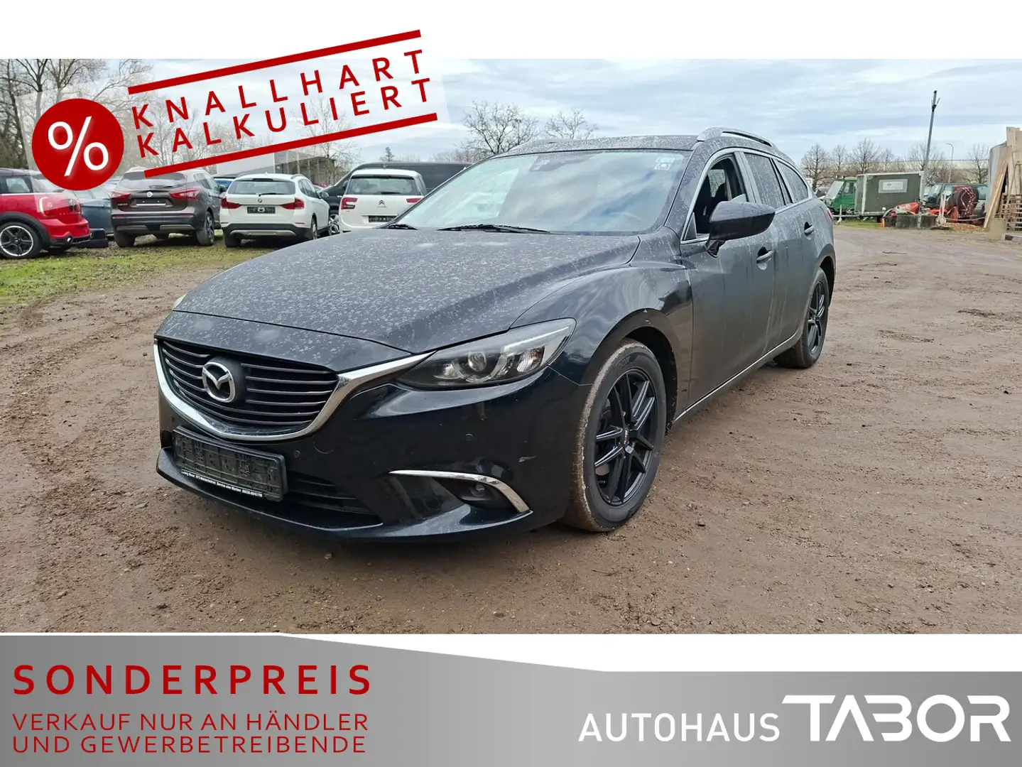 Mazda 6 Kombi 2.2 CD Exclusive-Line Autom. Navi LM LED Schwarz - 1
