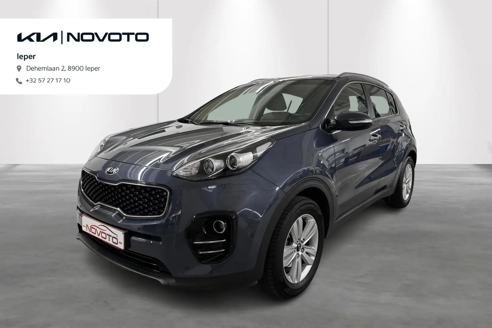 Kia Sportage Fusion 1.7 CRDi 141 2WD ISG LEDER + TREKHAAK KIA S Bleu - 1