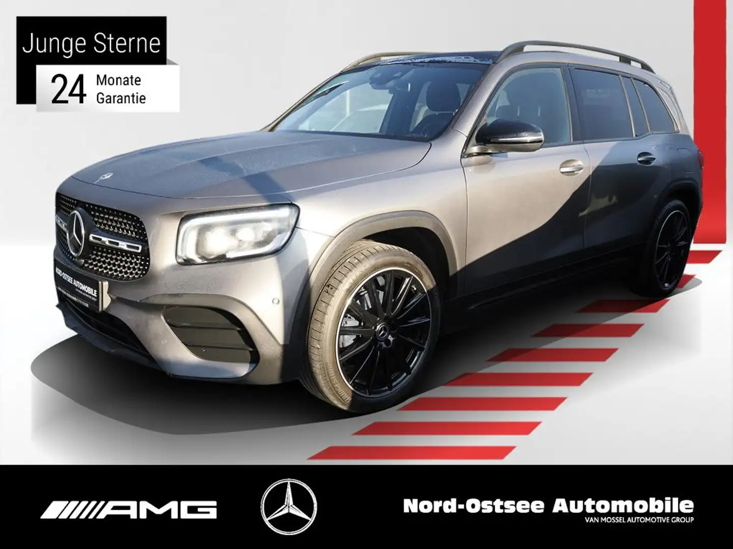 Mercedes-Benz GLB 200 AMG NAVI KAMERA AHK PANO NIGHT LED Gris - 1