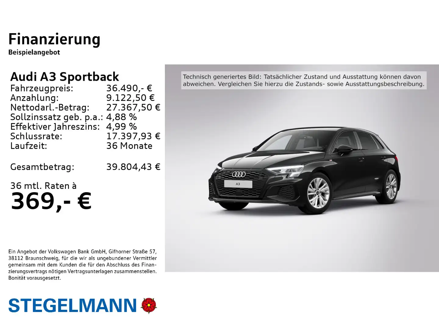 Audi A3 35 TFSI S-tronic S-Line *AHK*LED*Na Schwarz - 2
