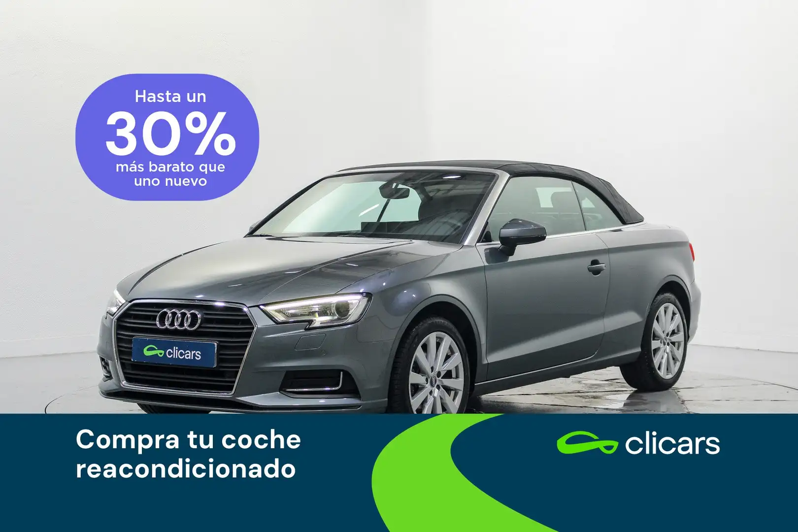 Audi A3 Cabrio 1.6TDI Design Edition 85kW Gris - 1