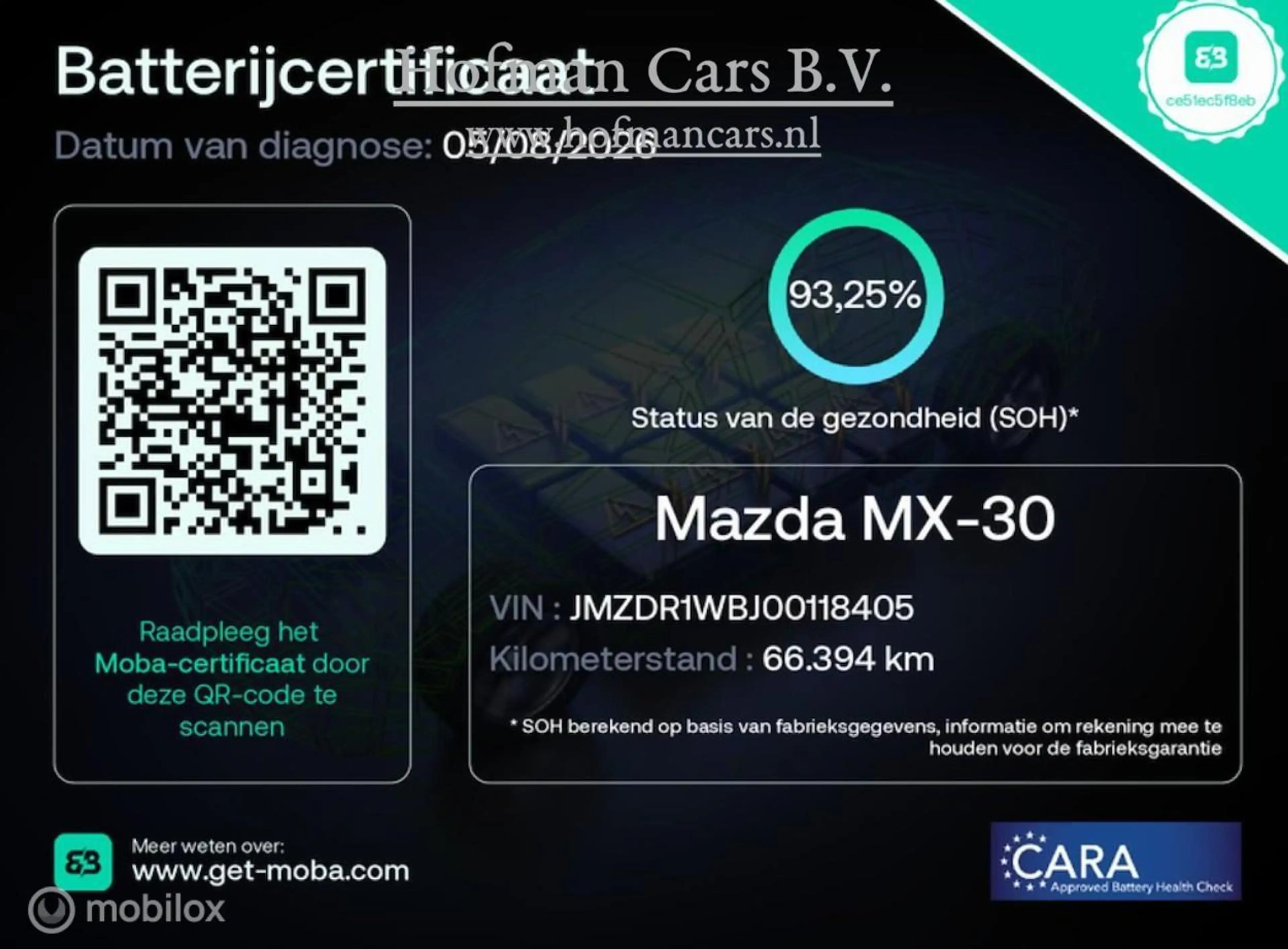 Mazda MX-30 e-SkyActiv 145 Comfort 36 kWh | SOH 93% | CCS | HU — photo 2