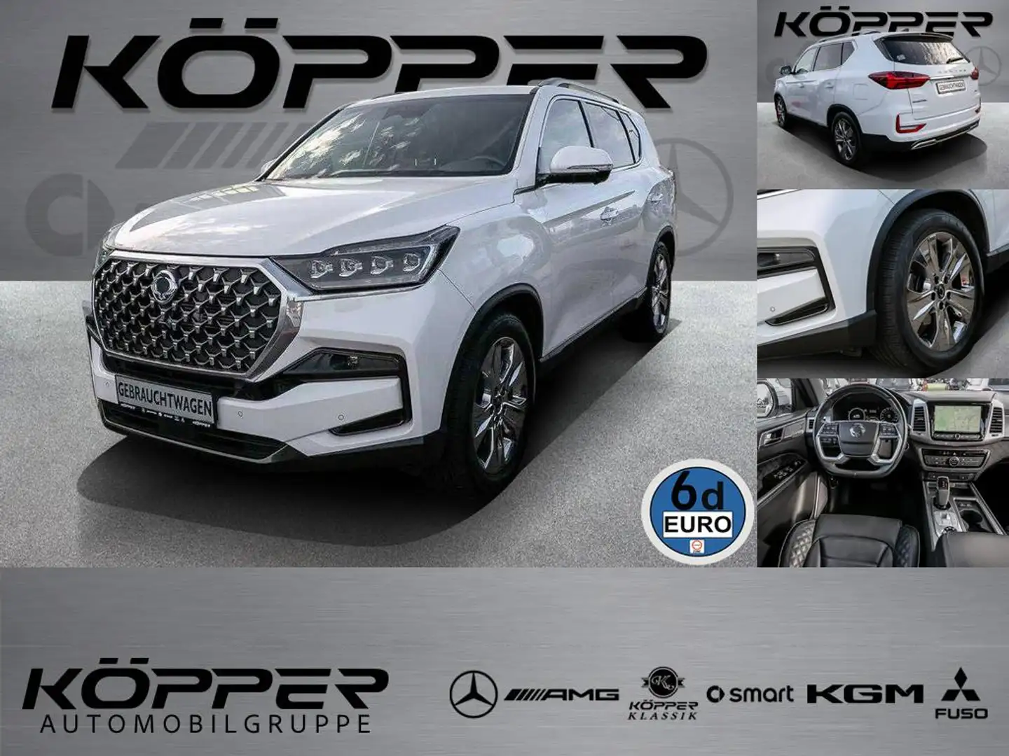 SsangYong Rexton Sapphire 2.2 D Allrad Leder 7-Sitz. Navi White - 1