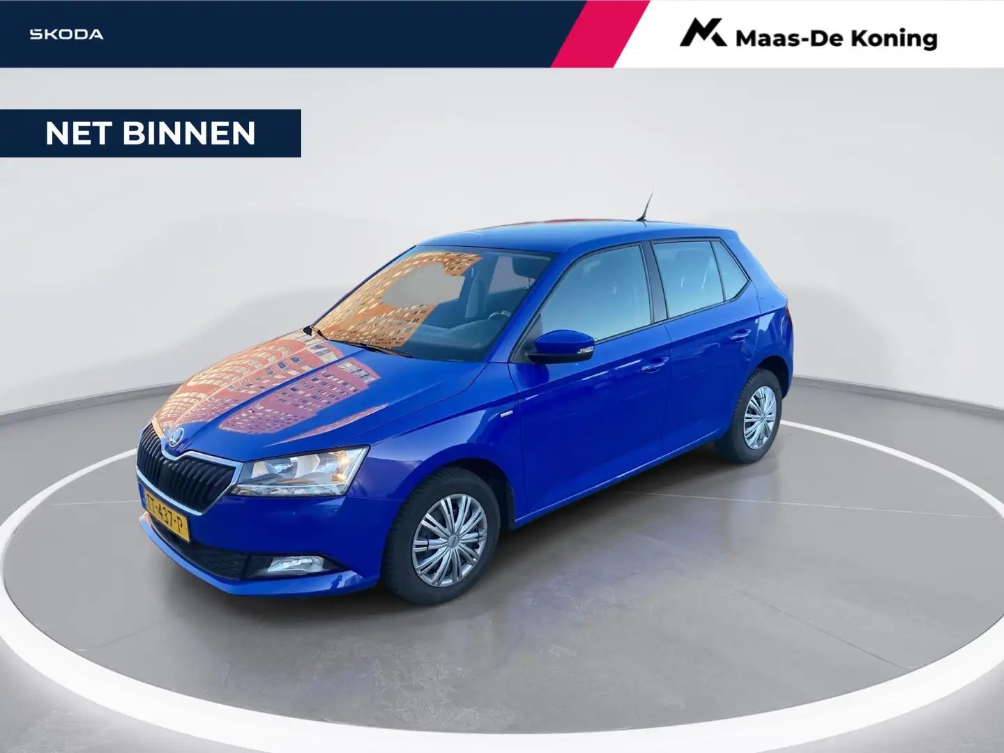 Skoda Fabia 1.0 TSI 95pk Clever · Navigatie · Clima · Apple/An Bleu - 1