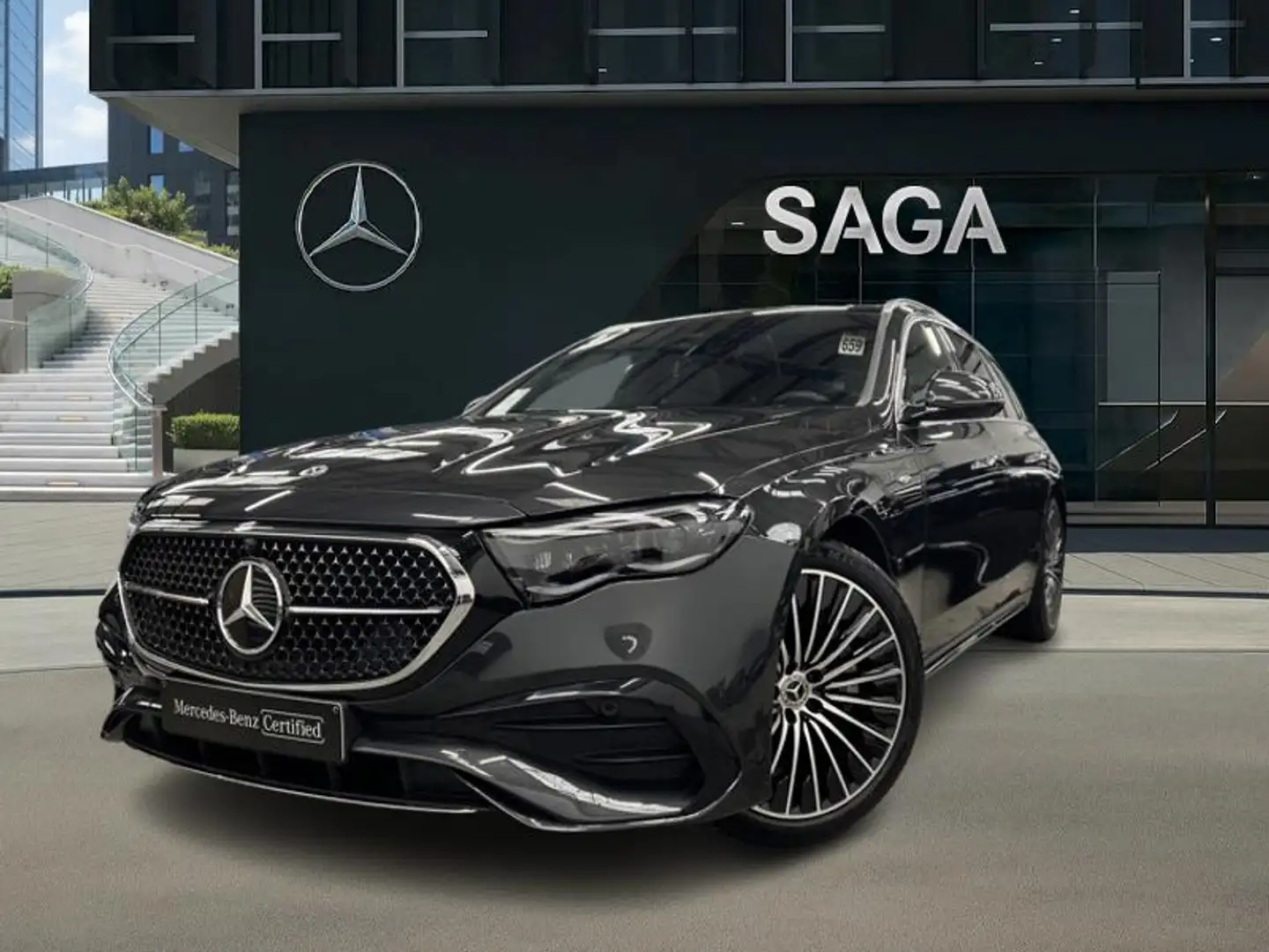 Mercedes-Benz E 300 e Break AMG Night Hyperscreen Pano Gris - 1