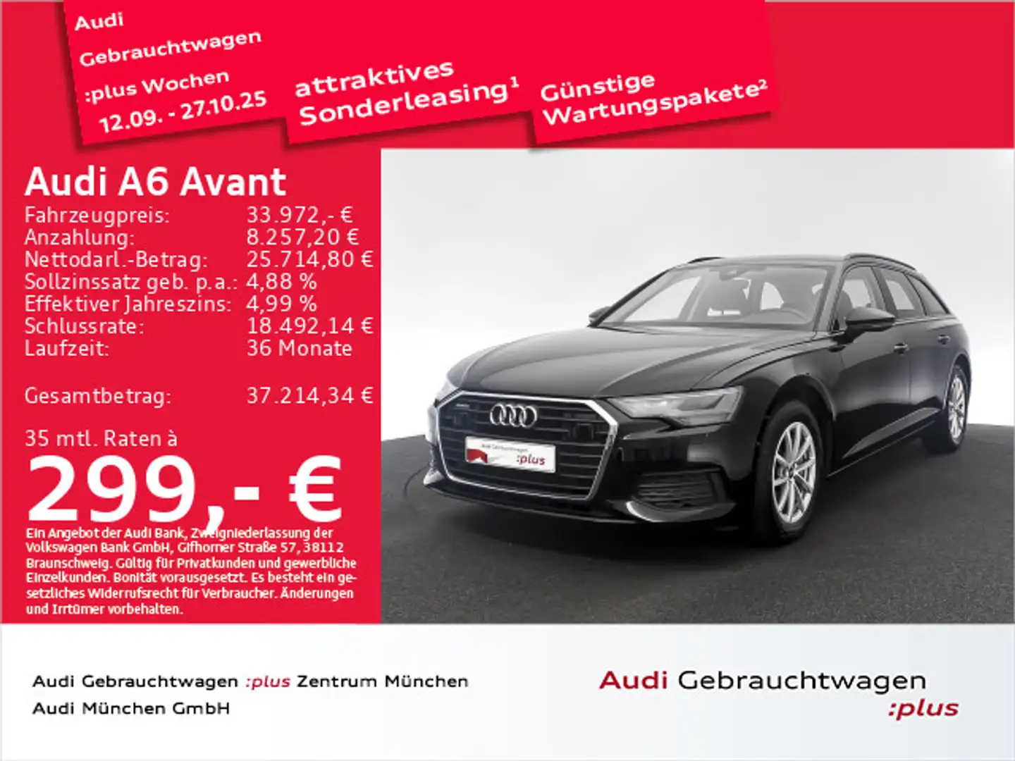 Audi A6 40 TDI qu. S tronic ACC/Navi/LED/ Schwarz - 1