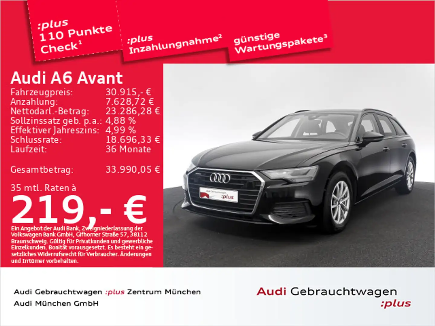 Audi A6 40 TDI qu. S tronic ACC/Navi/LED/ Zwart - 1