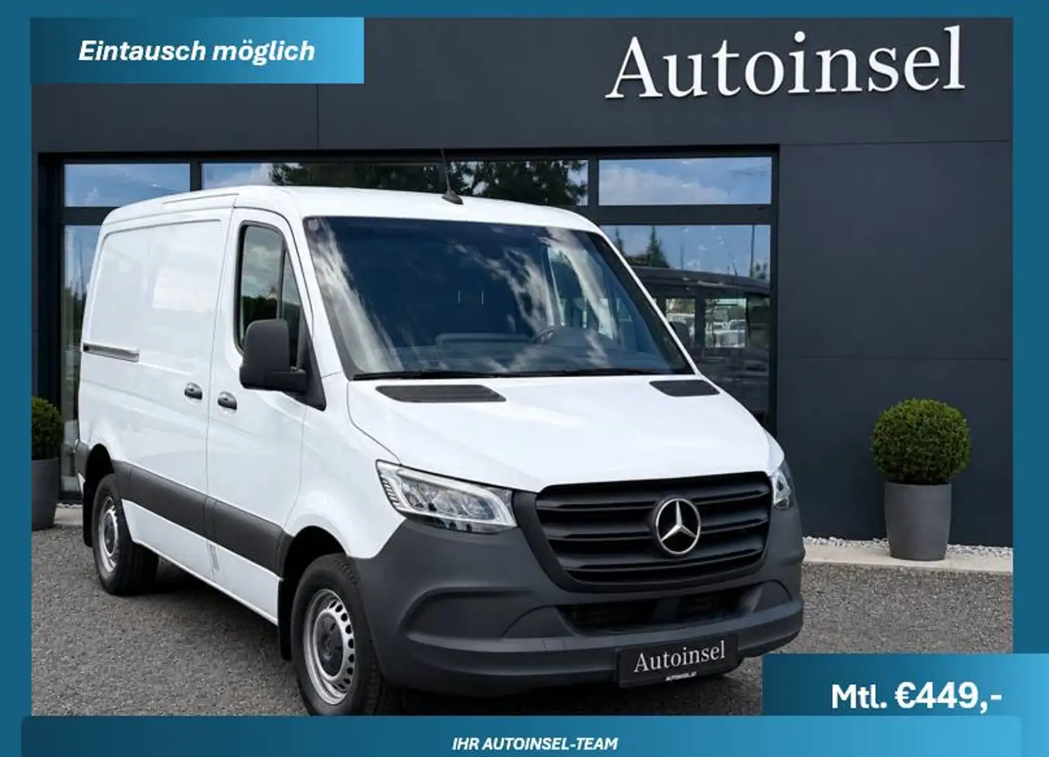 Mercedes-Benz Sprinter 317 CDI L1 Luftfederung (Airsuspension) Navi-Tempomat Weiß - 1