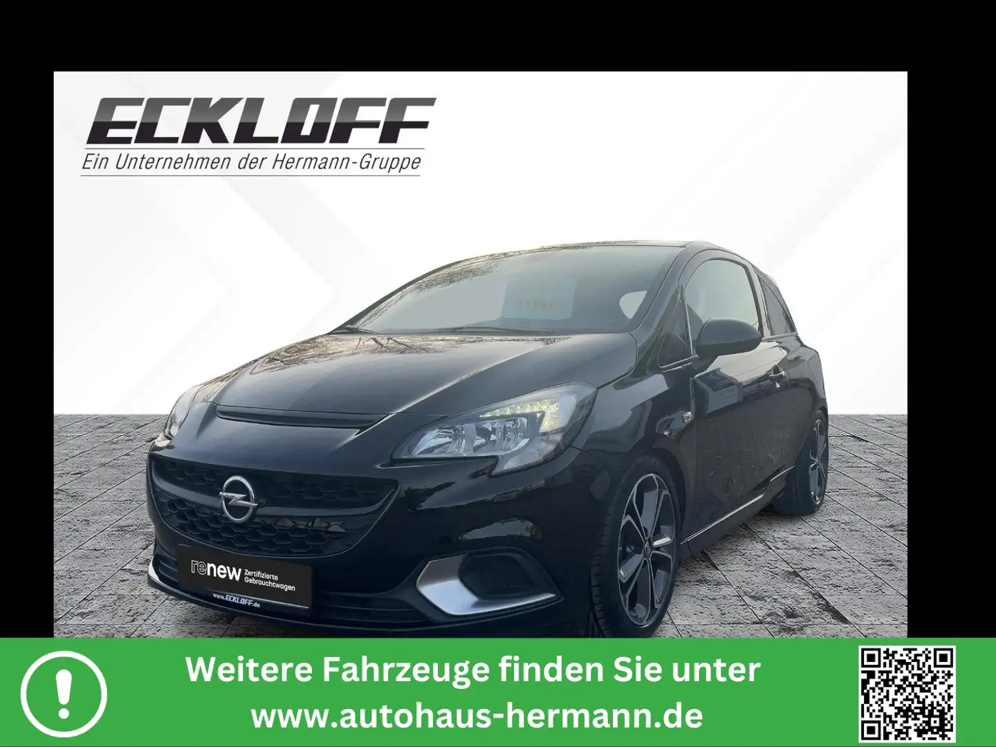 Opel Corsa E 1.4 Turbo GSi CAM*LED*SHZ*Kam.*KlimaA*LM Schwarz - 1