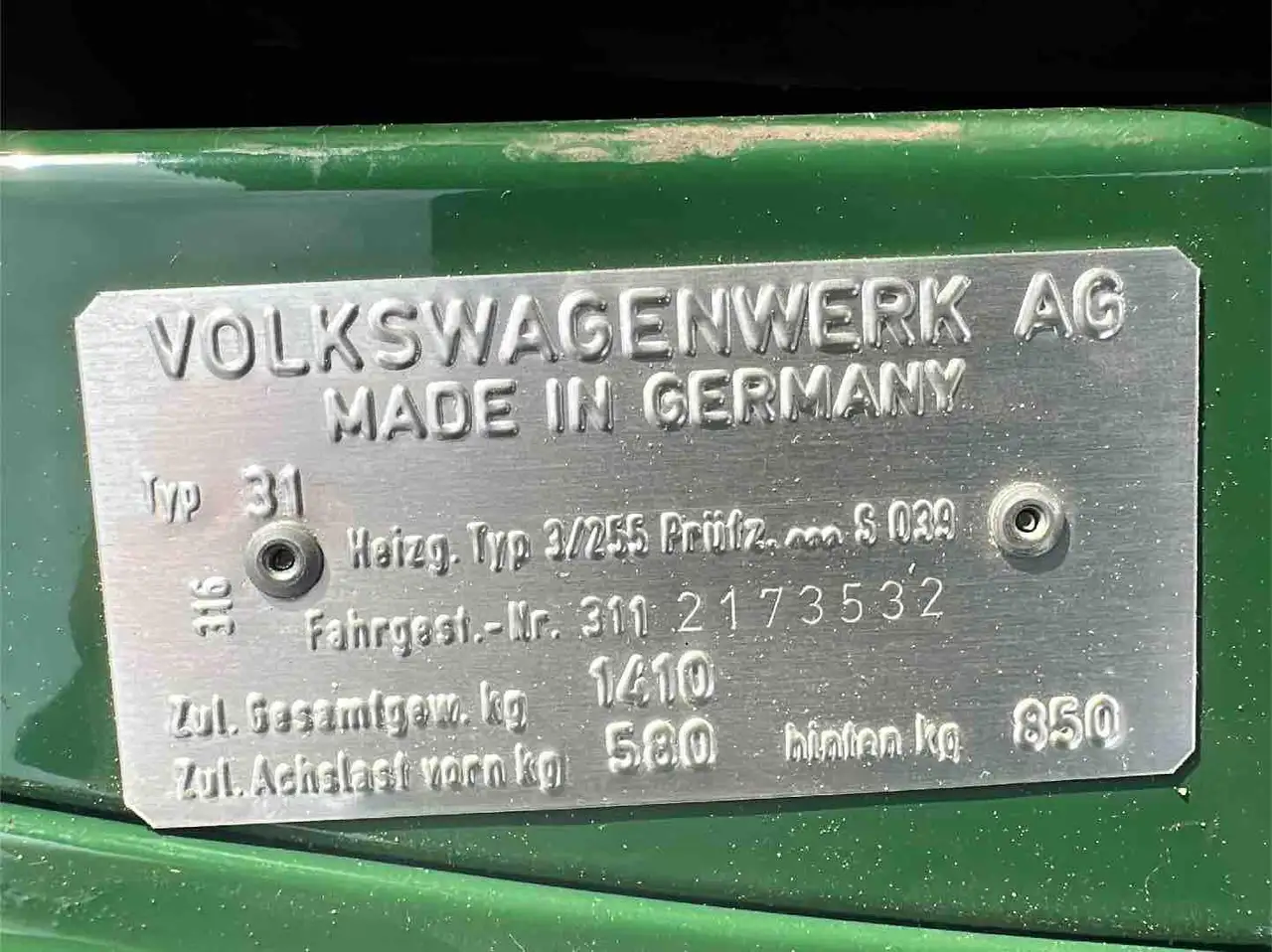 Volkswagen TYP 3 1500*ORIGINALZUSTAND*KEIN ROST *, foto 11