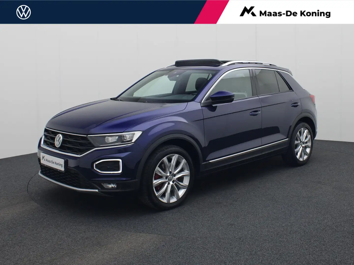 Volkswagen T-Roc 1.5 TSI/150PK Sport · Panoramadak · Navigatie · Ca Blauw - 1