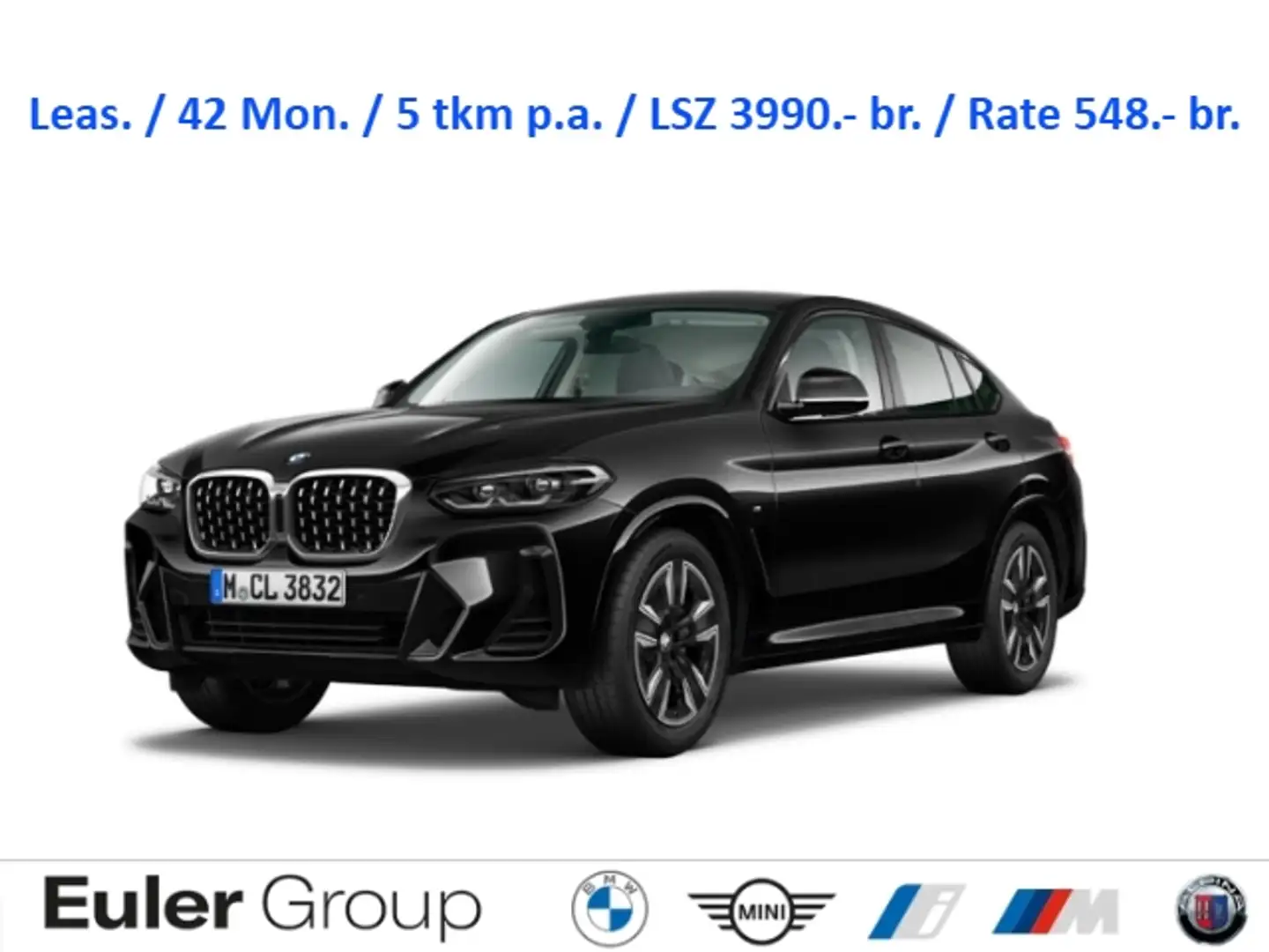 BMW X4 xD 20dA M-Sport 20'' adLED NaviPlus HIFI PDC FLA S Schwarz - 1