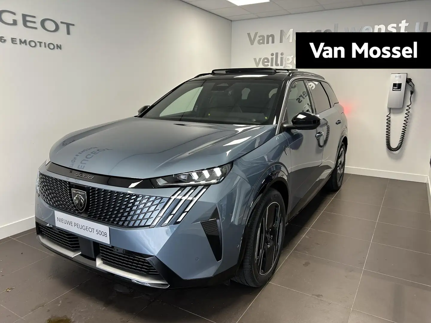Peugeot 5008 e-5008 GT 73 kWh | Panoramadak | 360 Camera | Lede Blauw - 1