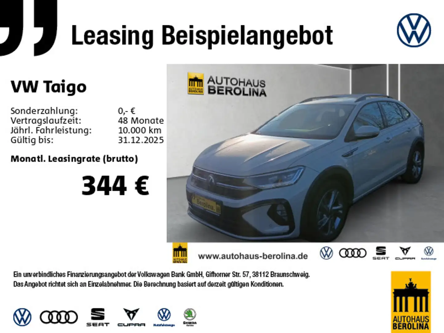Volkswagen Taigo 1.5 TSI R-Line DSG *IQ-MATRIX*AHK*PDC*SHZ* Grau - 1