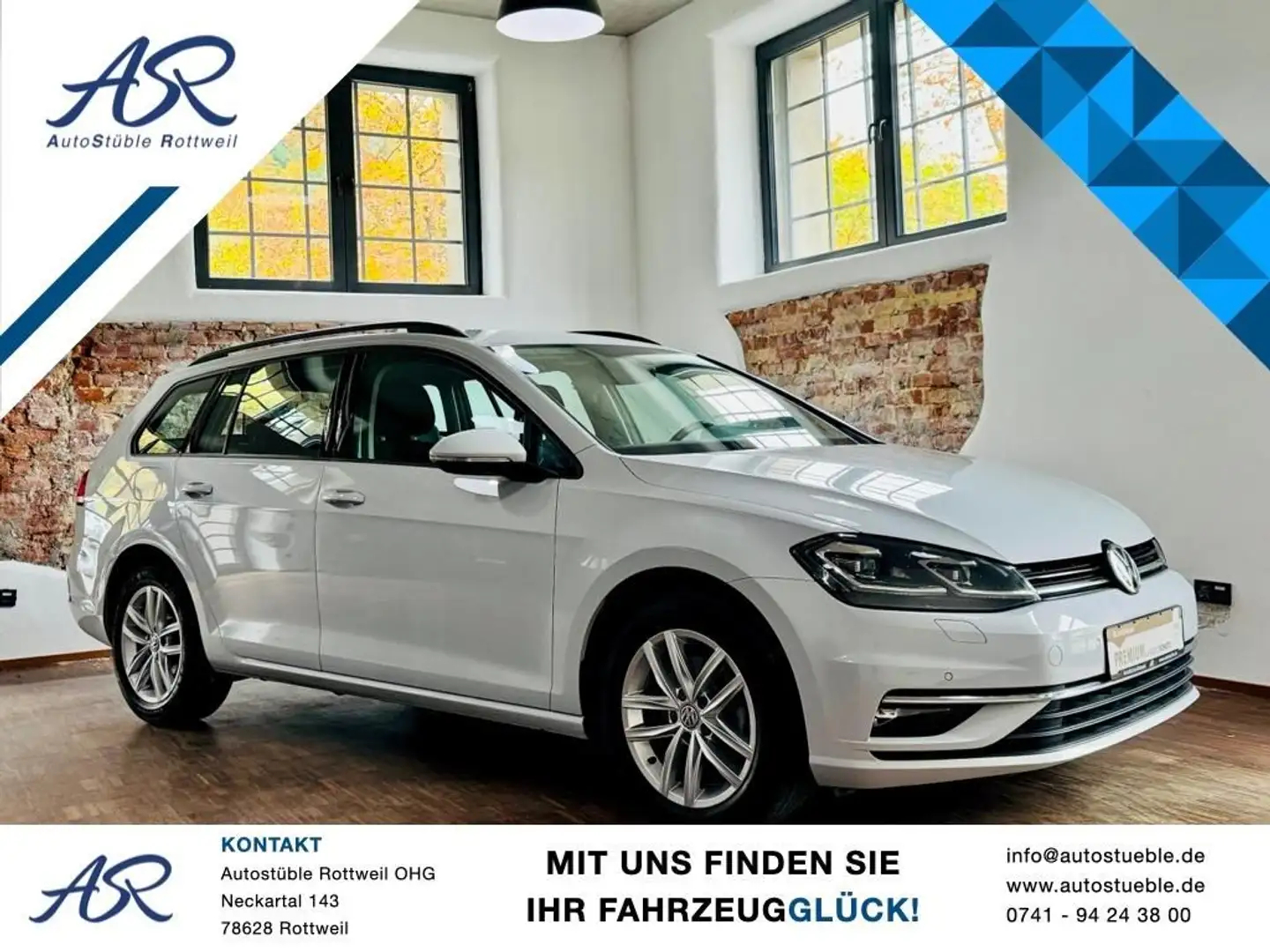 Volkswagen Golf Variant 1.6 TDI DSG Comfortline LED Navi Weiß - 1