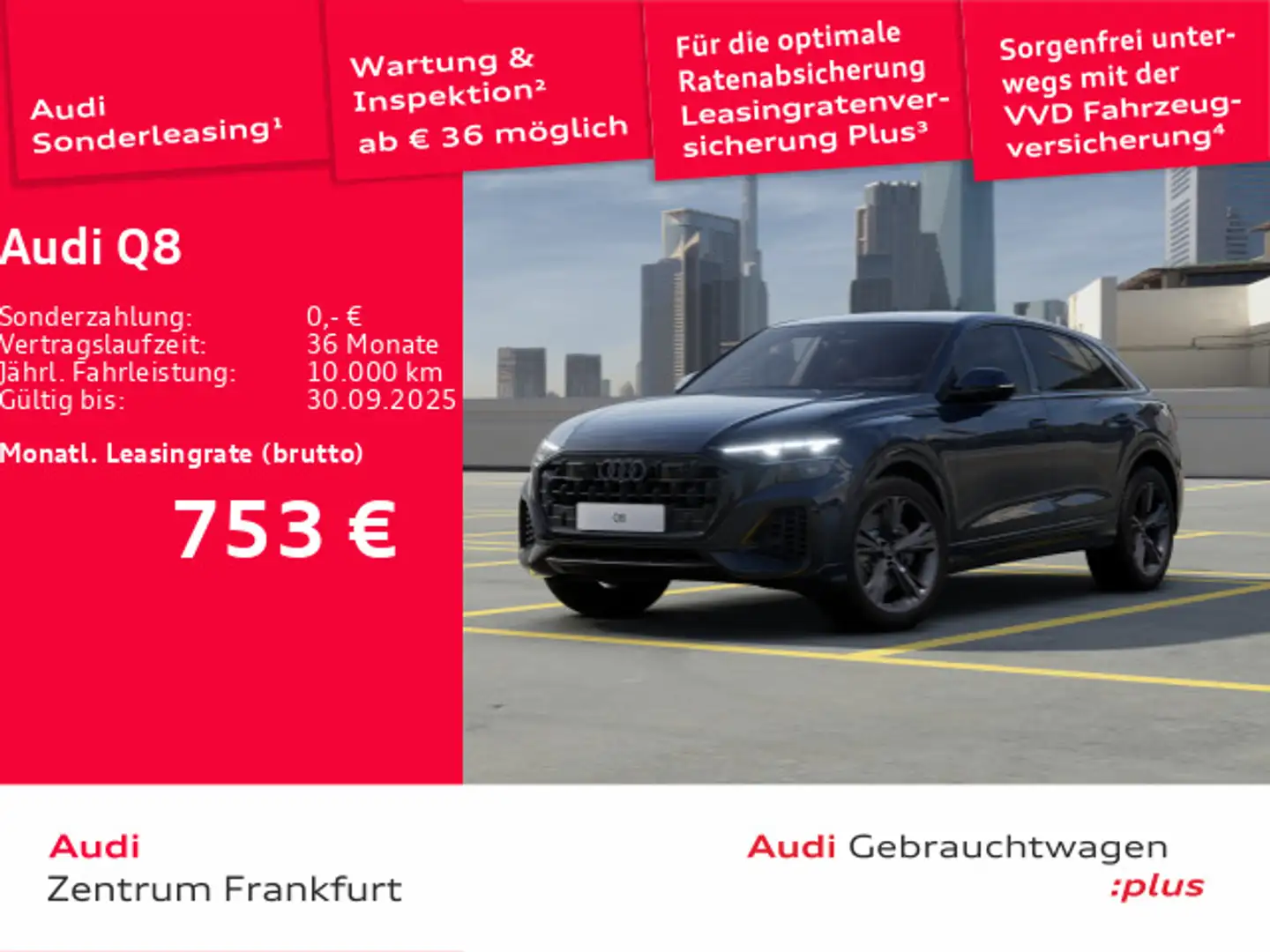 Audi Q8 55 TFSI e quattro tiptronic MatrixLED Luft AH Blau - 1
