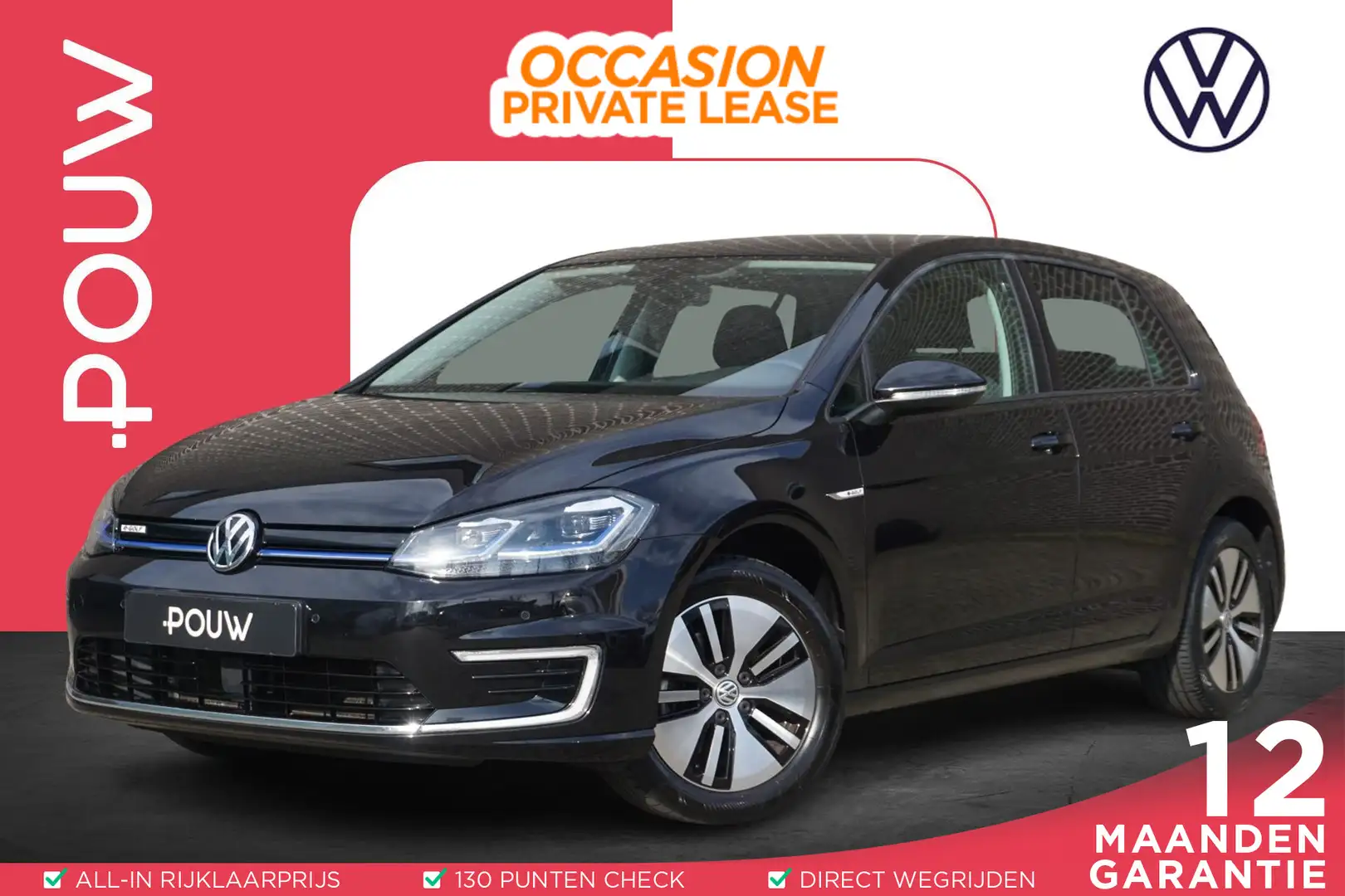 Volkswagen e-Golf 136pk E-DITION | SoH 95% | Parkeersensoren Voor & Nero - 1