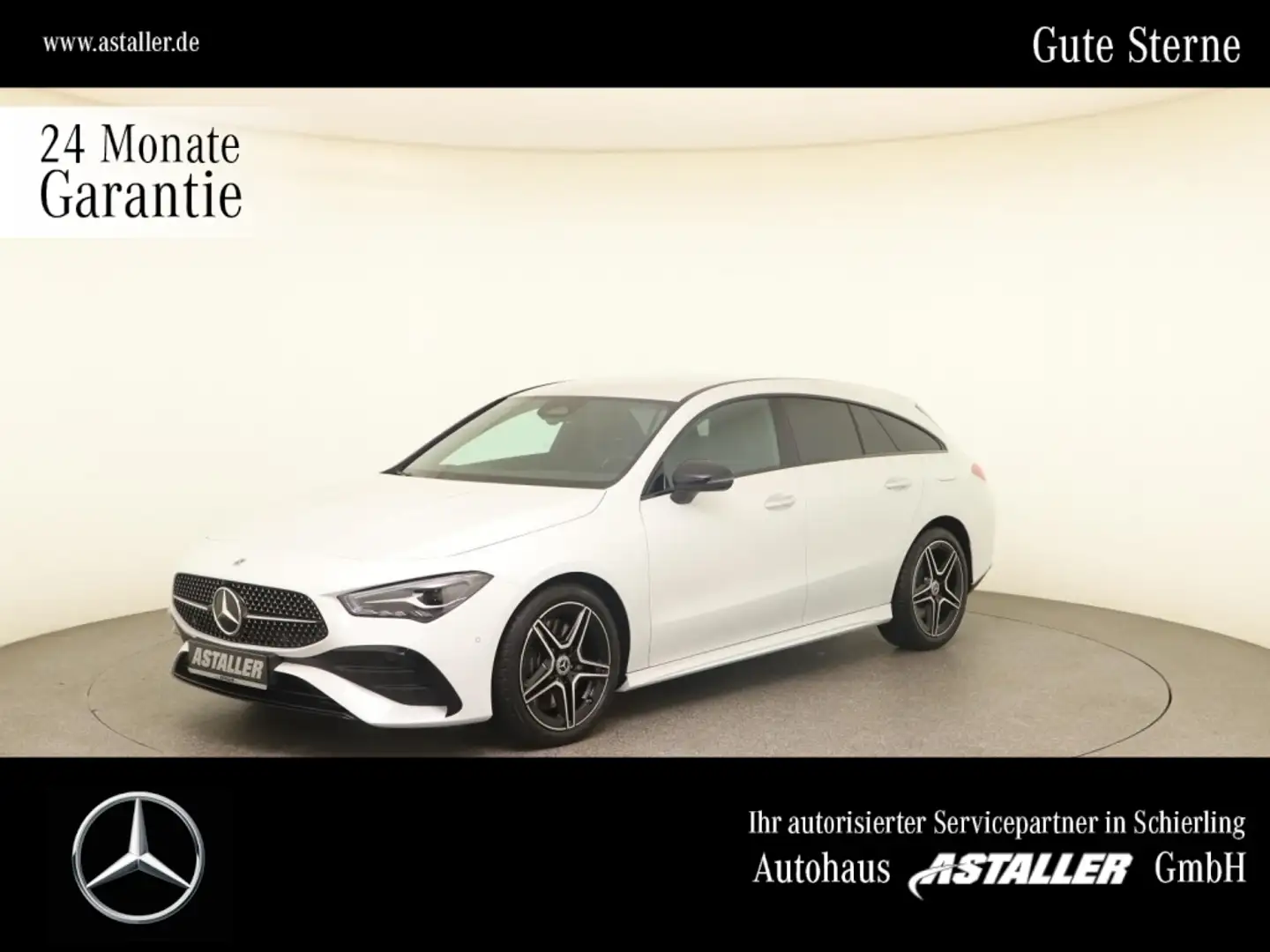 Mercedes-Benz CLA 250 4M SB AMG Line Night+MBUX+LED+WiPa+Parkp Weiß - 1