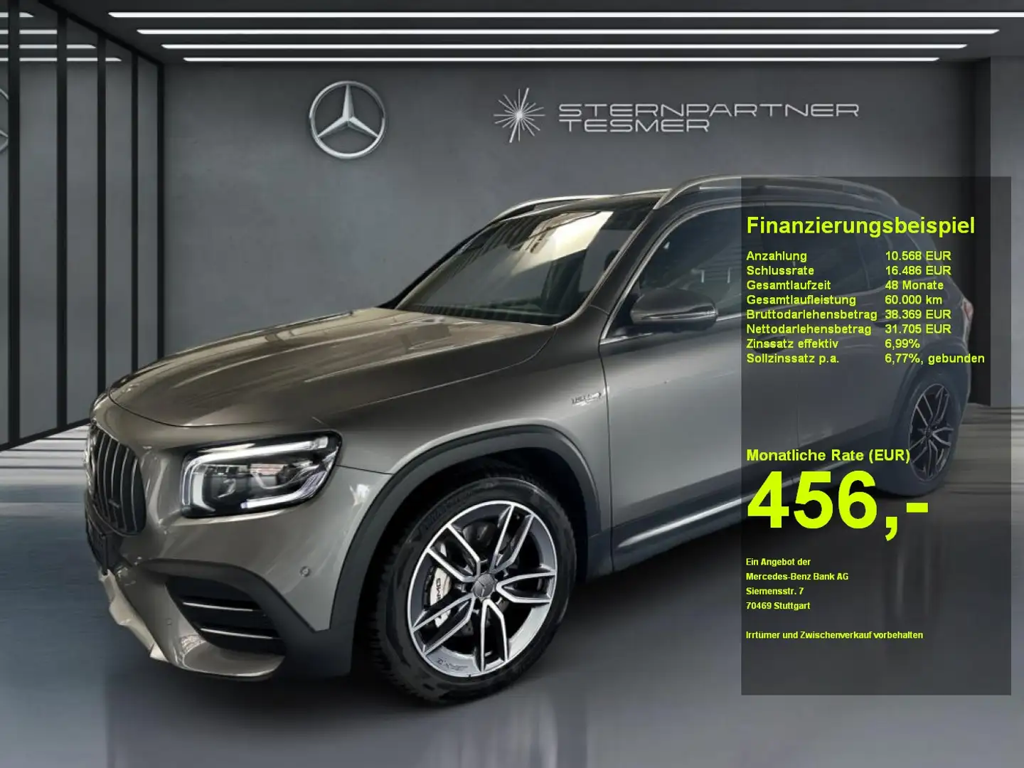 Mercedes-Benz GLB 35 AMG AMG GLB 35 4M +MBUX+PANO+KAMERA+360°+NAVI+SHZ Gri - 1