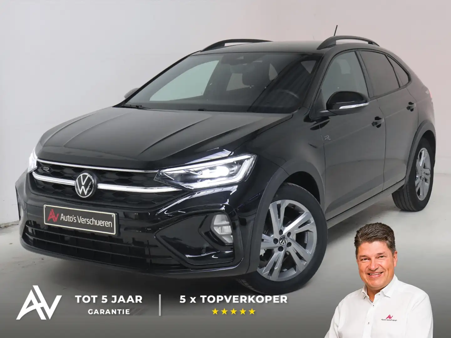 Volkswagen Taigo 1.0 TSI R-Line ** IQ Light | Virtual | Carplay/... Noir - 1