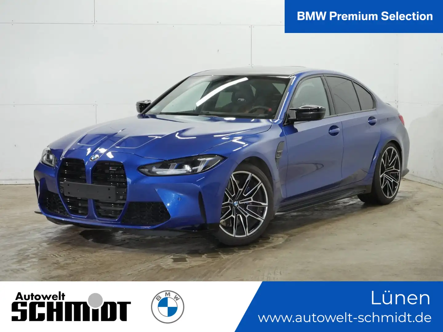BMW M3 Competition + GARANTIE-bis-03.2030 Blau - 1
