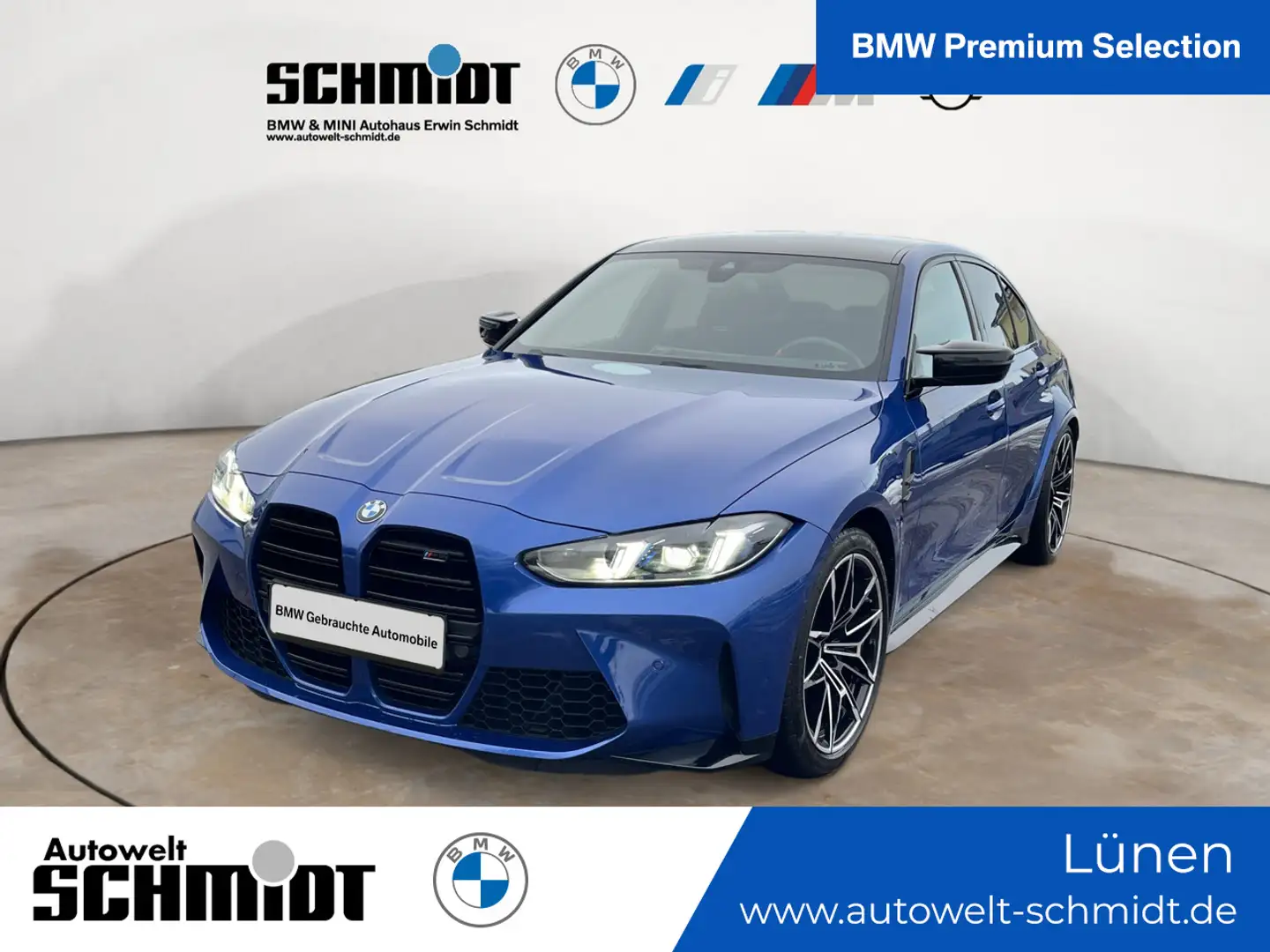 BMW M3 Competition + GARANTIE-bis-03.2030 Blau - 1