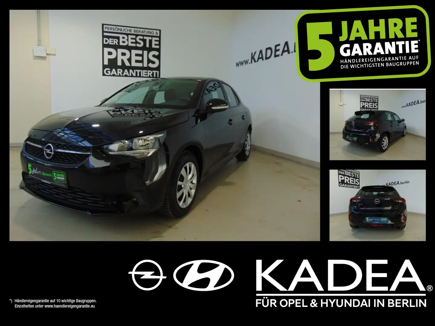 Opel Corsa F 1.2 180°Kamera,PDC,Lenk+Sitzhzg,Wenig KM Nero - 1