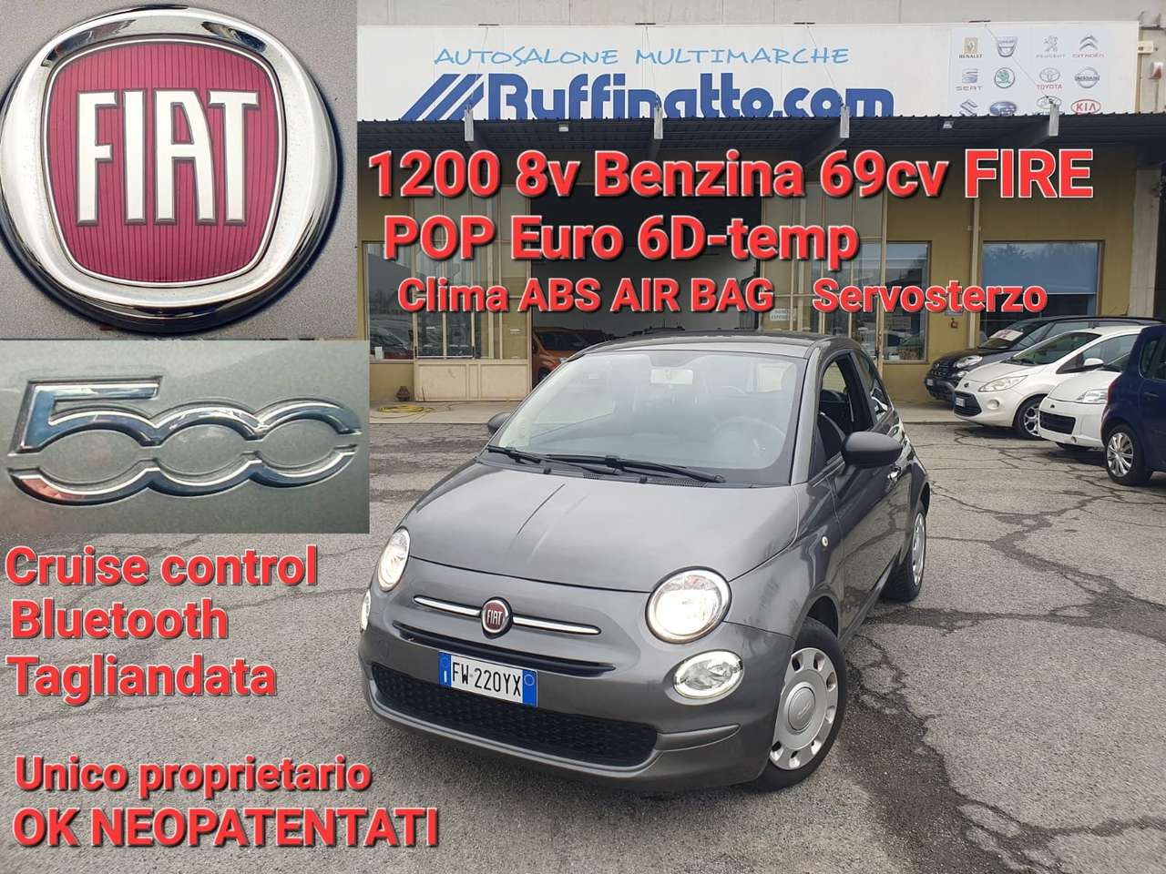 Fiat 500 1.2 Pop 69cv