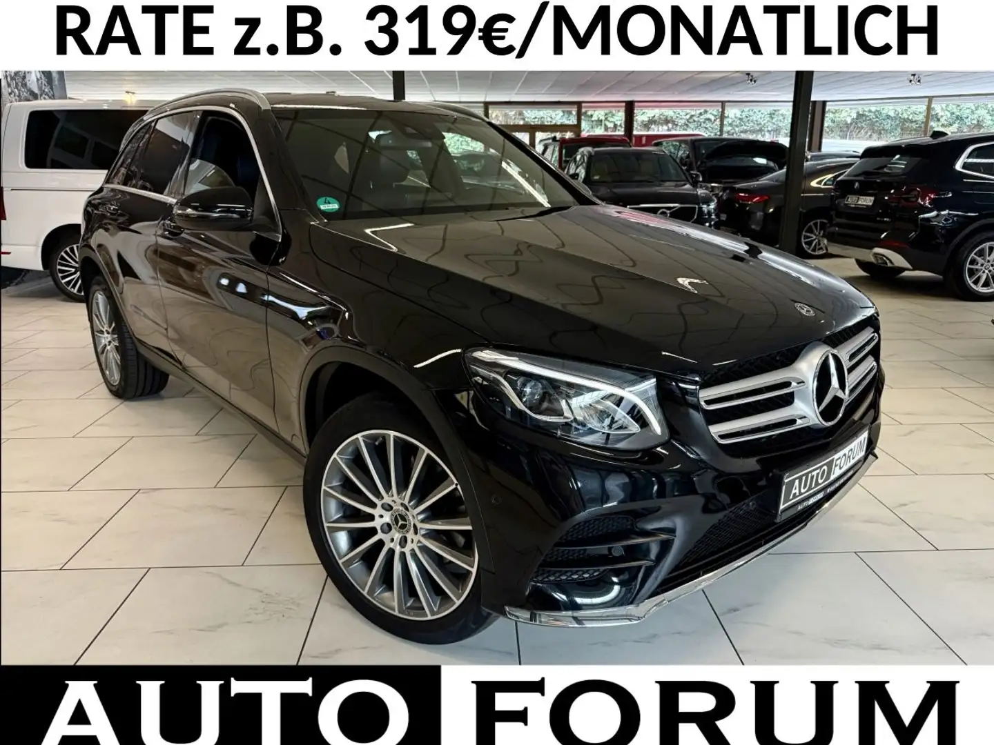 Mercedes-Benz GLC 250 4M 3x AMG-LINE LEDER COMAND LED AHK SHZ Schwarz - 1