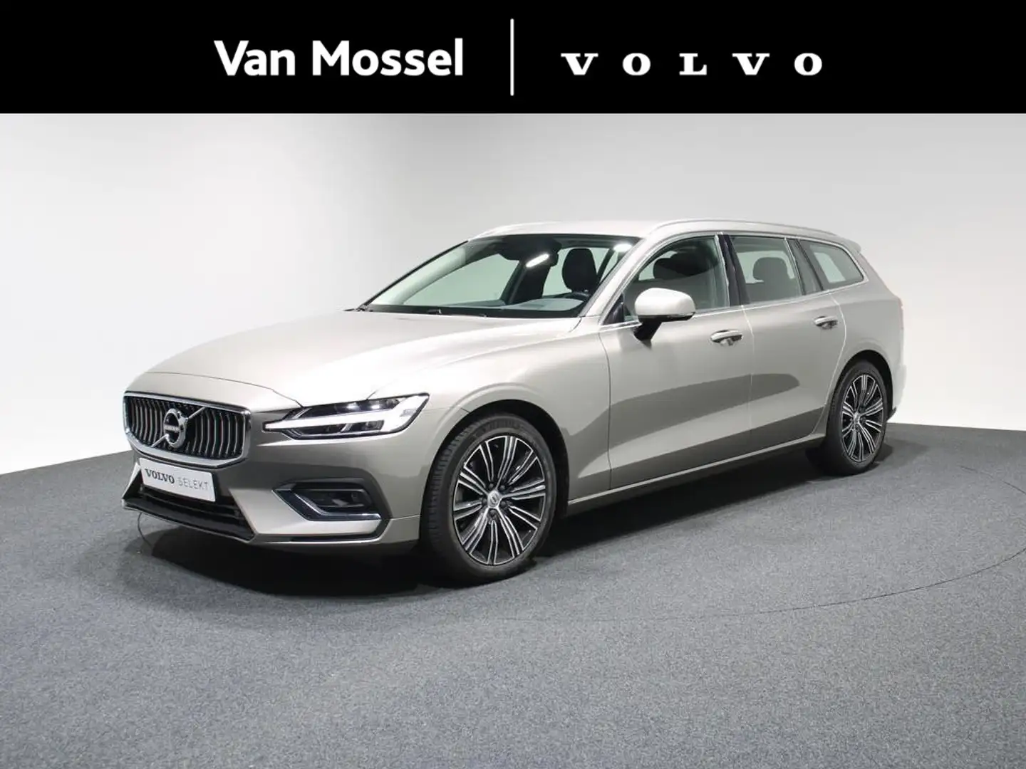 Volvo V60 B4 Inscription | Trekhaak | Leder | Keyless | Stoe Grijs - 1