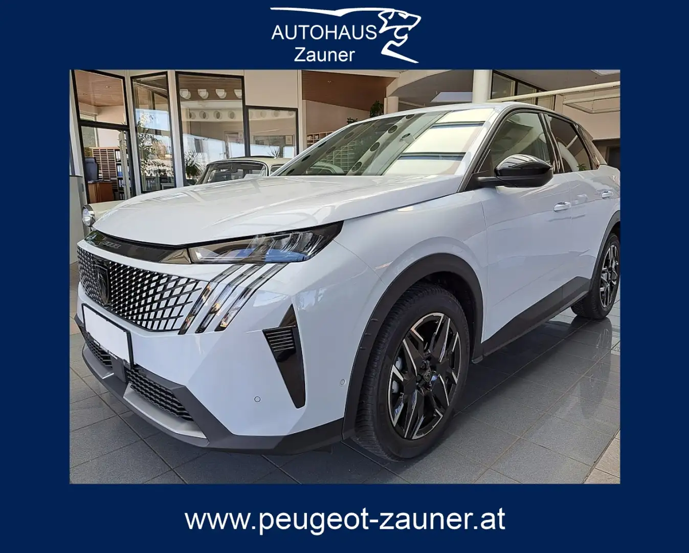 Peugeot 3008 Hybrid 136 E-DCS6 Allure Aut. Weiß - 1