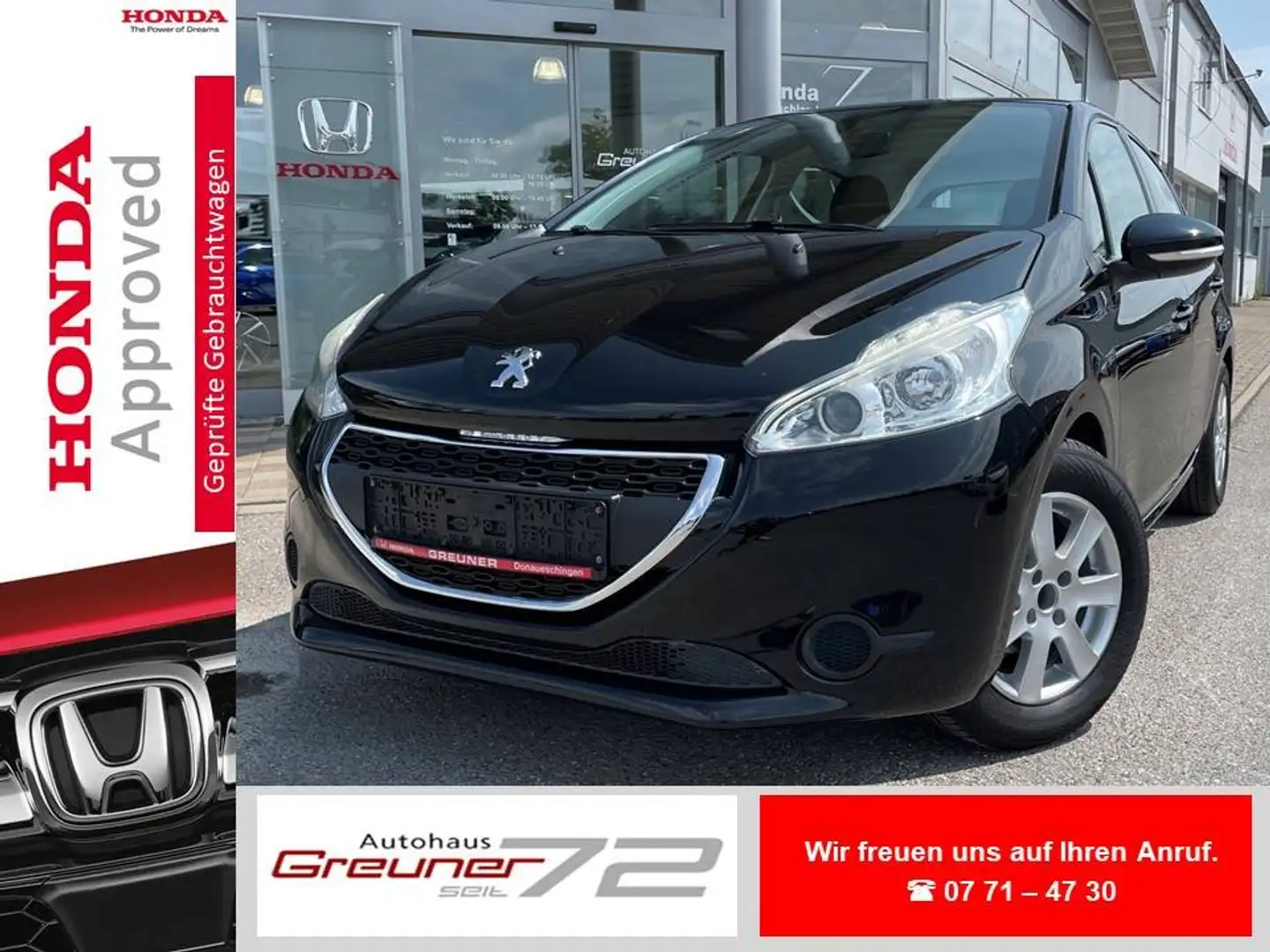 Peugeot 208 82 VTI Active * 8-fach bereift * Schwarz - 1
