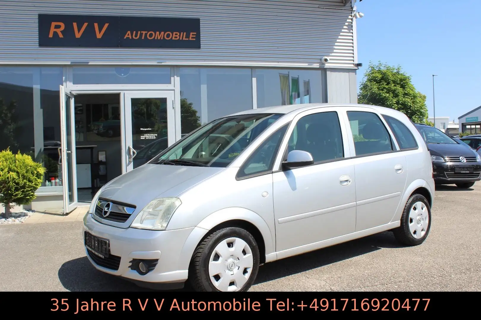 Opel Meriva 1.6 Edition, Scheckheftgepflegt, TÜV neu Silber - 1