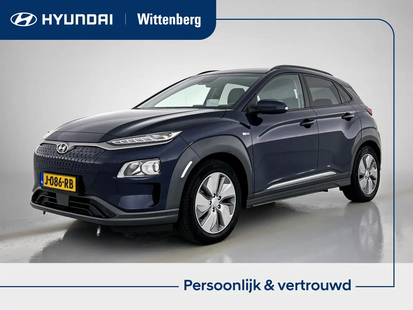 Hyundai KONA Electric Fashion 64 kWh | Stoelverwarming | Head-u Blauw - 1