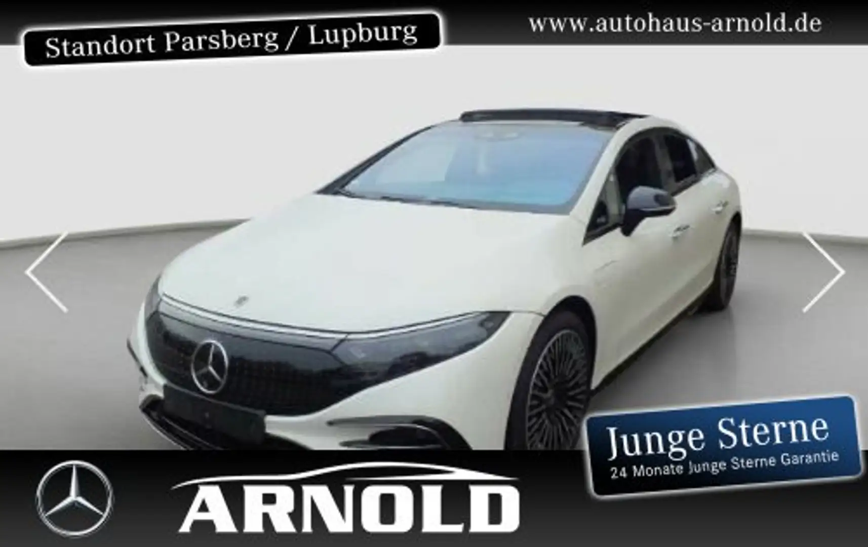 Mercedes-Benz EQS EQS 580 4M AMG Line Pano AIRM 360° HYPERSCREEN Weiß - 1