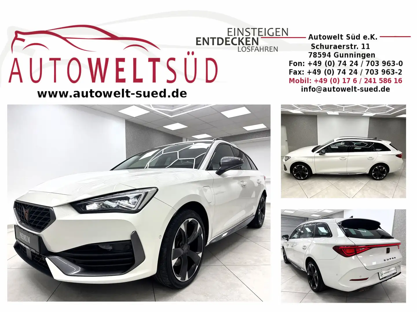 CUPRA Leon SP 1.4 TSI eHybdrid RCam DCC Full-Link SHZ Weiß - 1