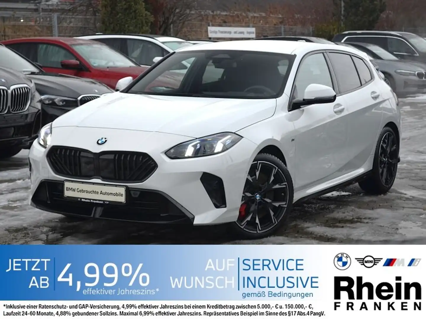 BMW 120 i M Sport Pro LiveCptProf.Ad.LED.AHK.360°.H/K Weiß - 1