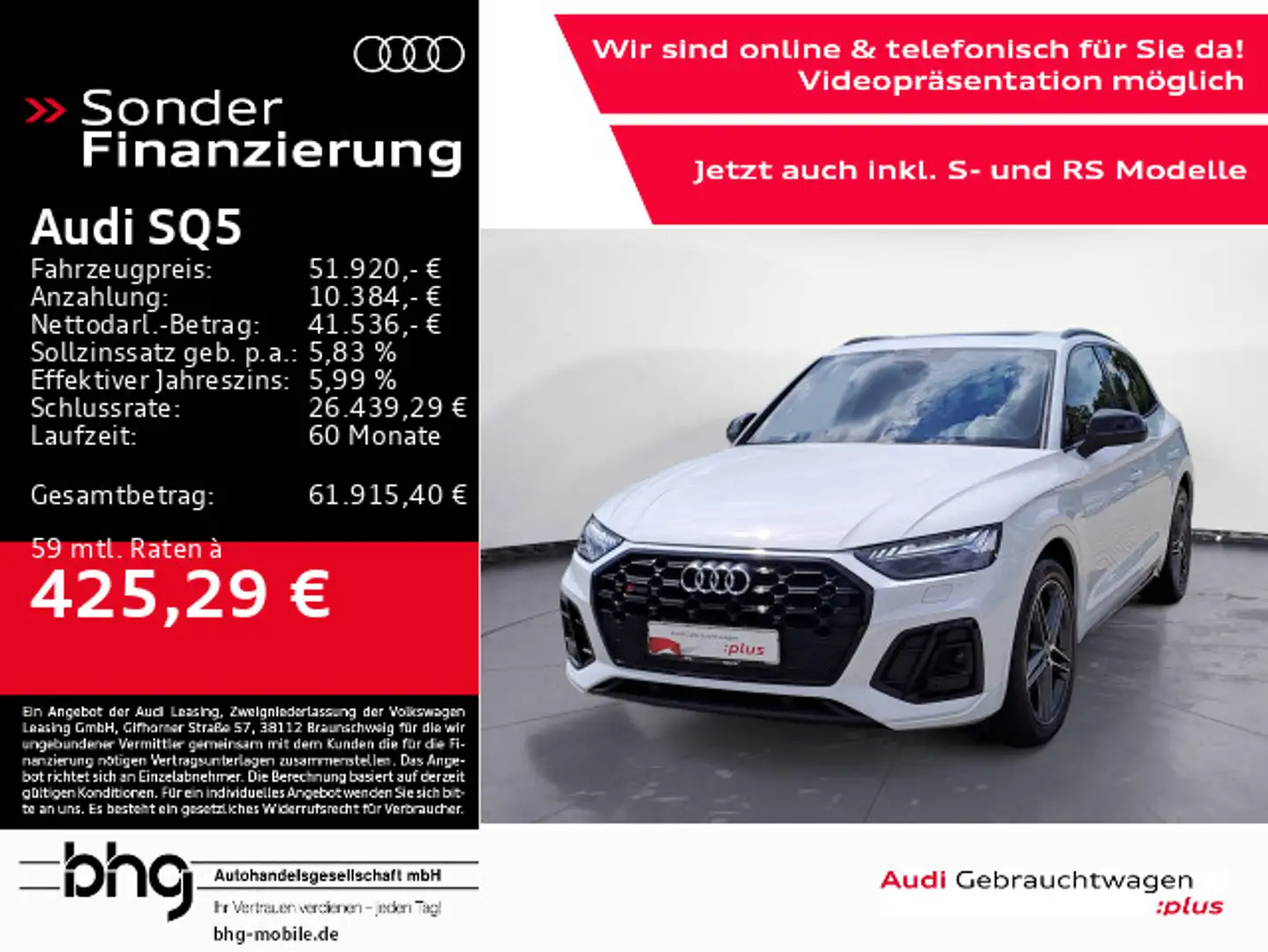 Audi SQ5 3.0 TDI quattro tiptronic Weiß - 1
