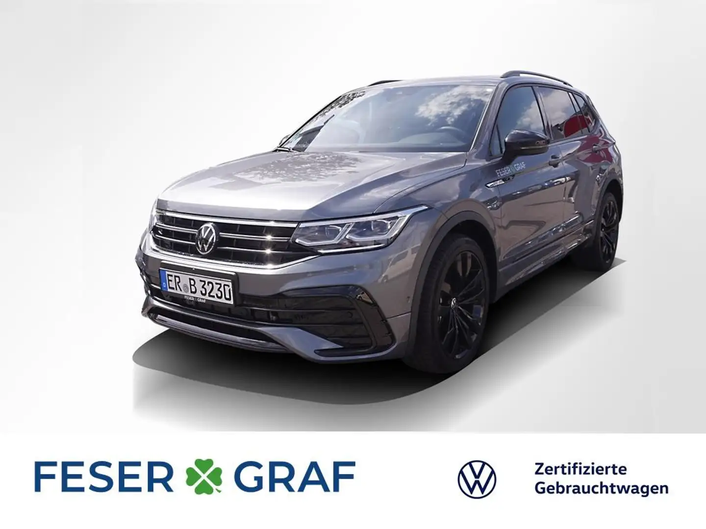 Volkswagen Tiguan Allspace 2.0 TDI 4M R-Line Black DSG 7Si Grau - 1