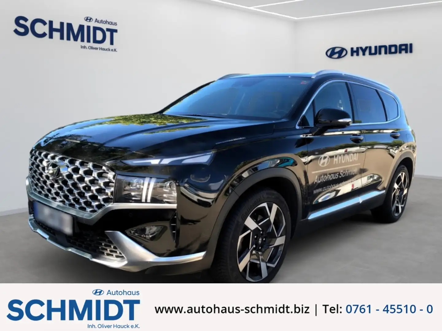 Hyundai SANTA FE Prime 4WD 2.2 CRDi AHK Standheizung HUD Navi Leder Noir - 1