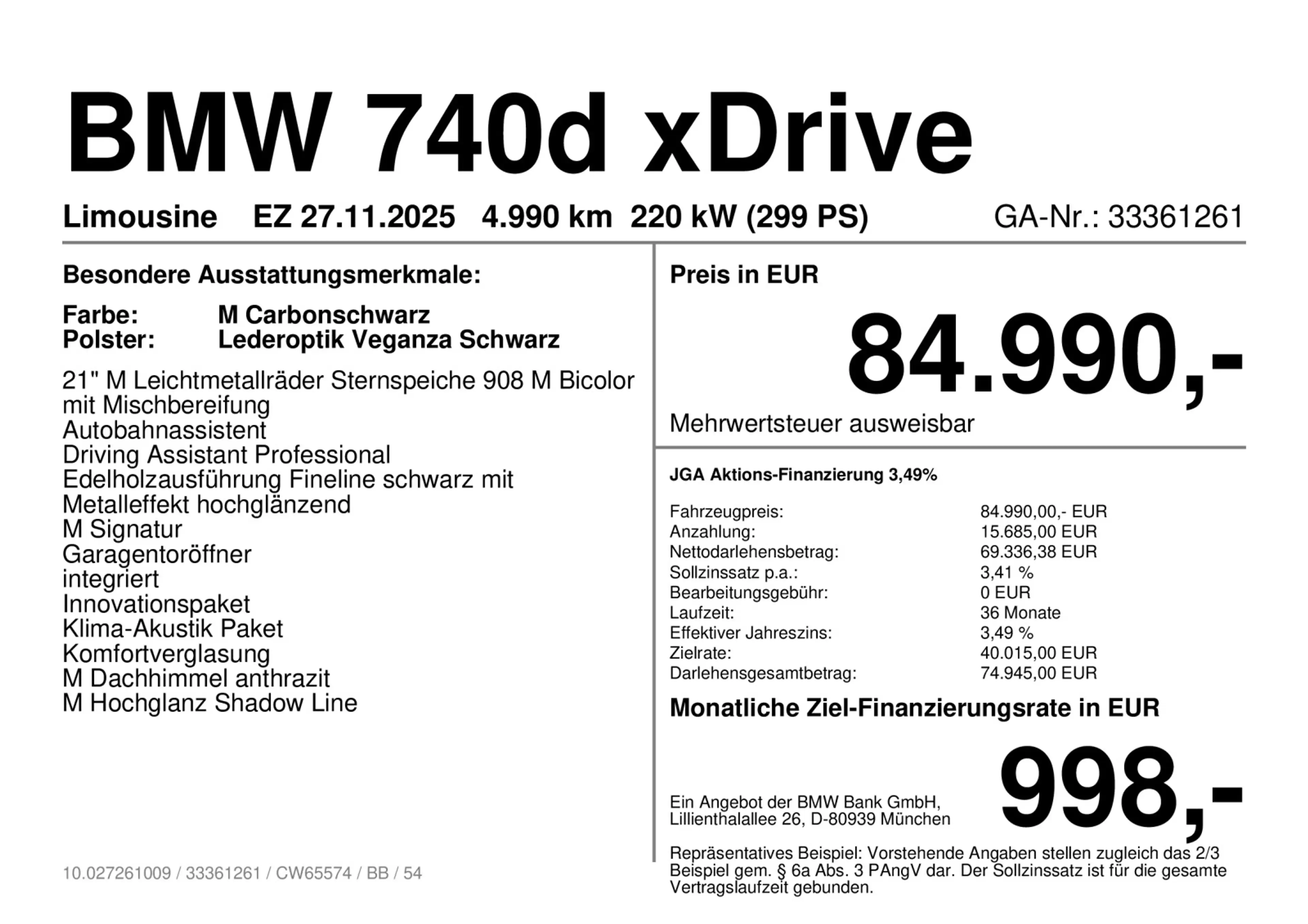 BMW 740 d xDrive M Sportpaket*Standhzg*ab 3,49% eff. — photo 4
