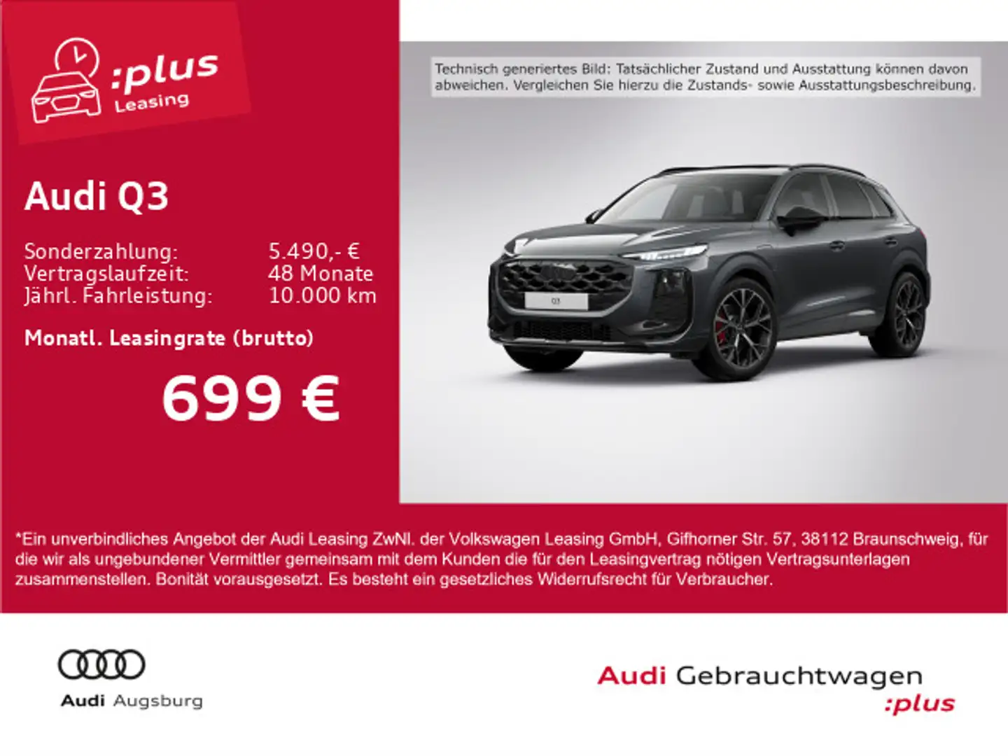 Audi Q3 SUV e-hybrid S line*HdUp*PANO*SONOS* Grau - 1
