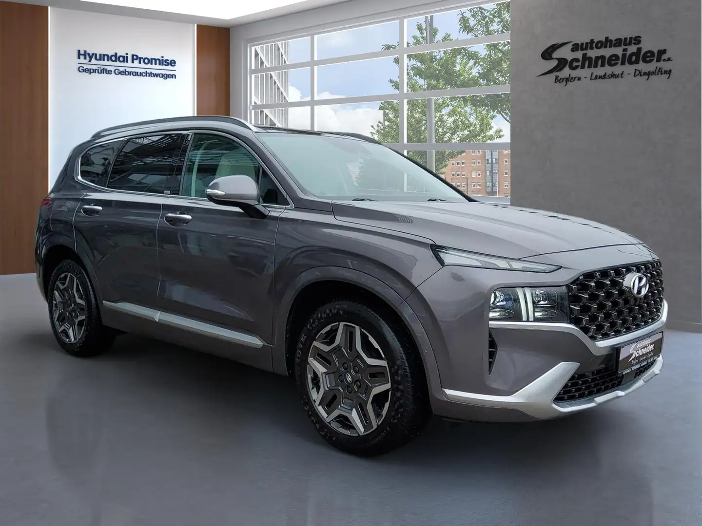 Hyundai SANTA FE 1.6 TGDi PHEV 4WD SIGNATURE NAVI/HUD/ACC/EHK/360°/ Grau - 2