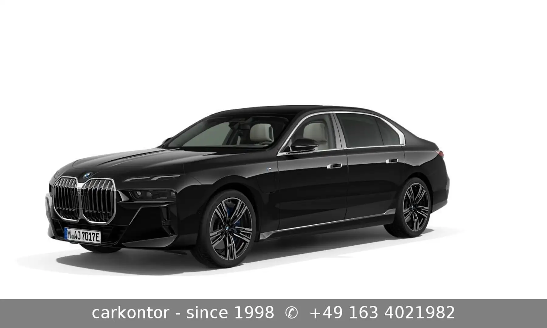 BMW 750 e xDr. *M SPORTPAKET*LOUNGE SEAT*AUT DOOR*B&W Zwart - 1